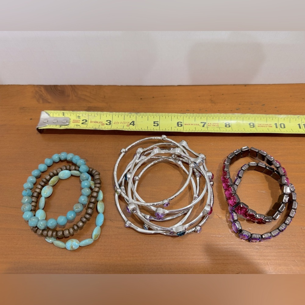 Bangle beaded bracelet lot